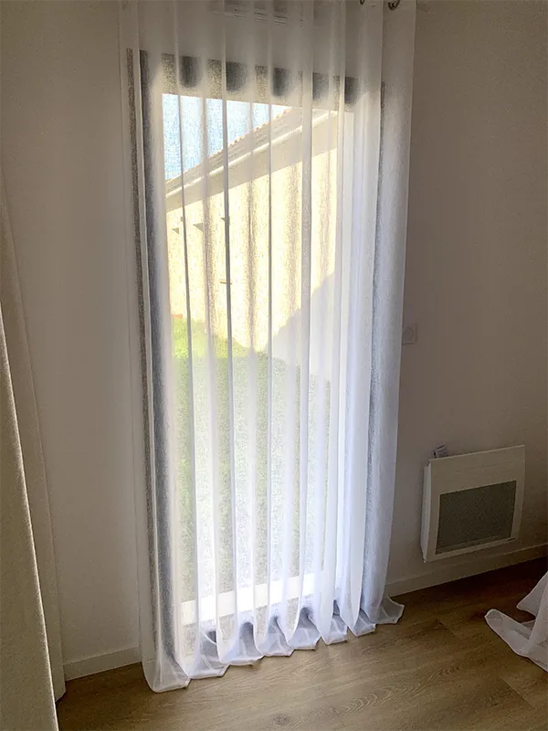 Rideaux voilage sur mesure