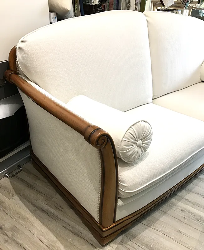 Rénovation canapés, tissu, coussins, châssis